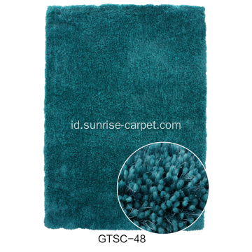 Karpet Shaggy berbentuk elastis &amp; sutra